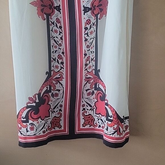 NEW Alice Temperley Red Russian Floral Rose Holiday Silk Maxi Long Skirt 6 M - Picture 5 of 14
